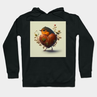 Bird with hearth Hoodie